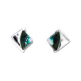 Blown Glass Square Studs