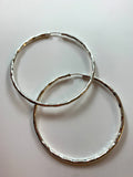 Modern Hammered Hoops