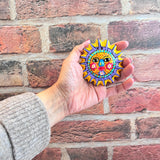 Colorful Sun Magnet & Wall Decor