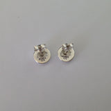 Disc Stud Earrings