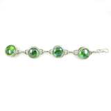 Infinity Bracelet - Green Iridescent
