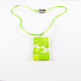 LAMA Glass Pendant - Lime Green