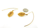 Bronze Leaf Earrings