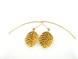 Bronze Leaf Earrings