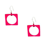Hoyo Glass Earrings -Pink