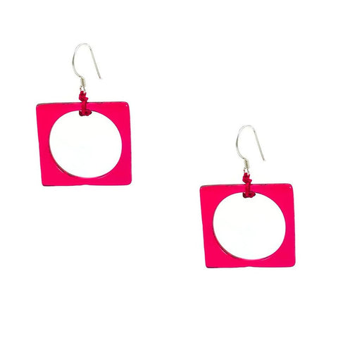 Hoyo Glass Earrings - Cherry