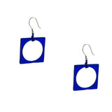 Hoyo Glass Earrings - Aqua