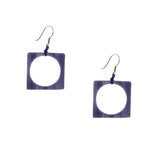Hoyo Glass Earrings - Aqua