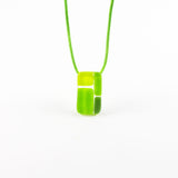 Cobblestones Mini Glass Pendant - Lime