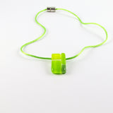 Cobblestones Mini Glass Pendant - Lime