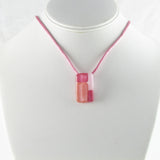 Cobblestones Mini Glass Pendant - Pink