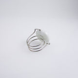 Howlite Curly Ring