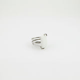 Howlite Curly Ring