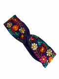 Floral, Embroidered Elastic Headbands