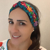 Floral, Embroidered Elastic Headbands