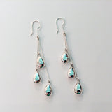 Triple Drops Pendulum Earrings