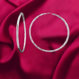 Modern Hammered Hoops