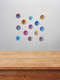 Colorful Sun Magnet & Wall Decor