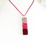 Picado Glass Pendant - Red