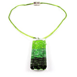 Picado Glass Pendant -Green