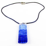 Picado Glass Pendant - Navy