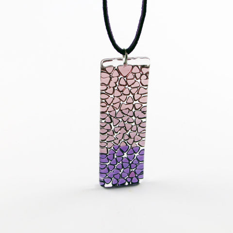 Picado Glass Pendant - Purple