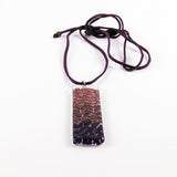 Picado Glass Pendant - Purple