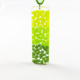 Picado Glass Pendant -Lime Green