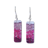 Picado Glass Earrings - Cherry