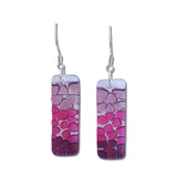 Picado Glass Earrings - Purple