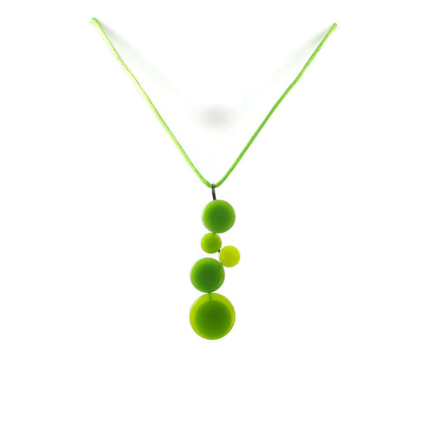 POP! Glass Necklace - Lime Green