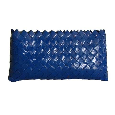 Recycled Candy Wrapper Clutch - Blue