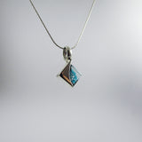 Blown Glass Square Pendant