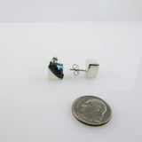 Blown Glass Square Studs