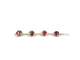 Infinity Bracelet -Crystal Red Iridescent