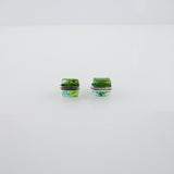 Blown Glass Square Studs