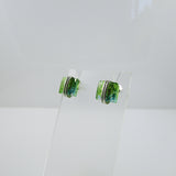 Blown Glass Square Studs