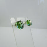 Blown Glass Square Studs