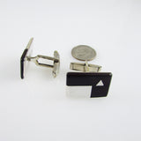 Silver & Rosewood Cufflinks