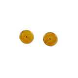 Glass Circle Studs - Brown