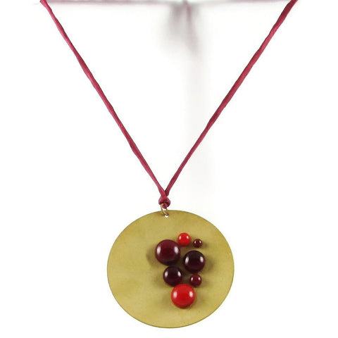 Cazuela Necklace - Red