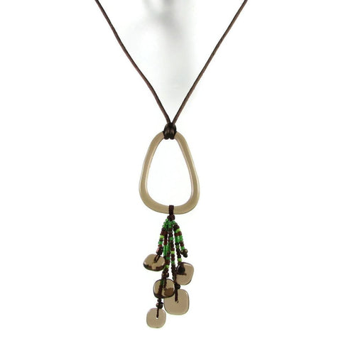 Chaquiras Glass Necklace - Green