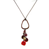 Chaquiras Glass Necklace - Amber