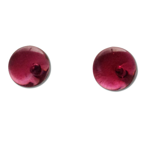 Glass Ball Studs -Cherry