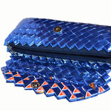 Recycled Candy Wrapper Clutch - Blue