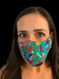 Deluxe Hand Embroidered Face Mask - Floral