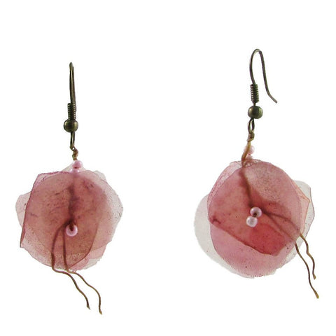 Fish Scales Earrings -Rose