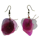 Fish Scales Earrings -Magenta