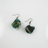 Fish Scales Earrings -Teal