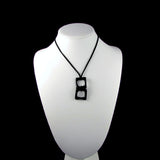 Duo Glass Necklace - Black